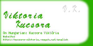 viktoria kucsora business card